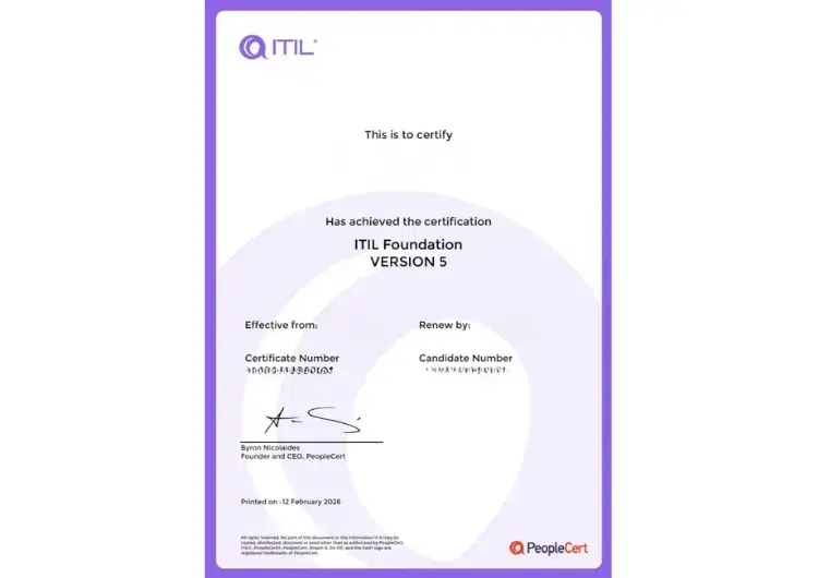Certification