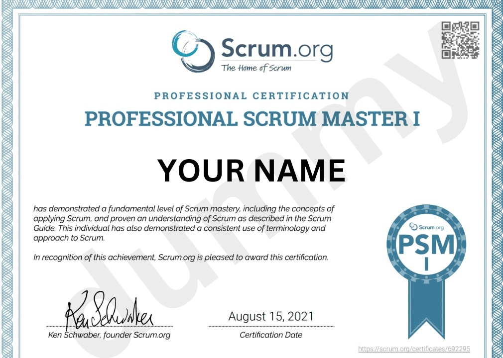 Certification