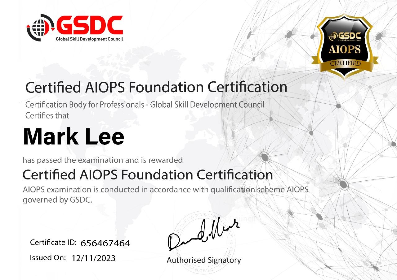 Certification