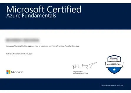 Certification