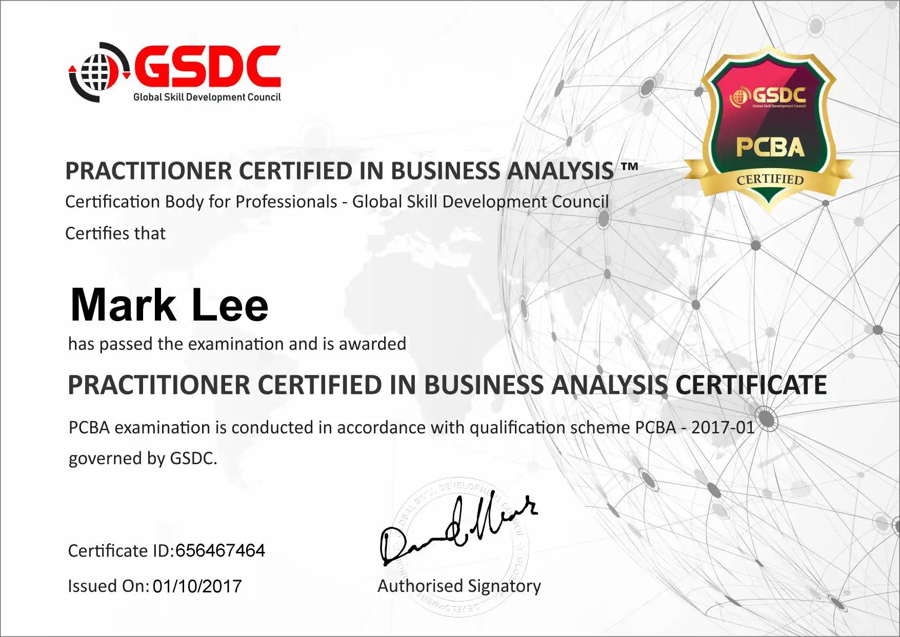 Certification