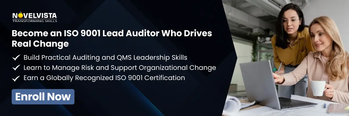 Become an ISO 9001 Lead Auditor Who Drives Real Change Build practical auditing and QMS leadership skills Learn to manage risk and support organizational change Earn a globally recognized ISO 9001 certification
