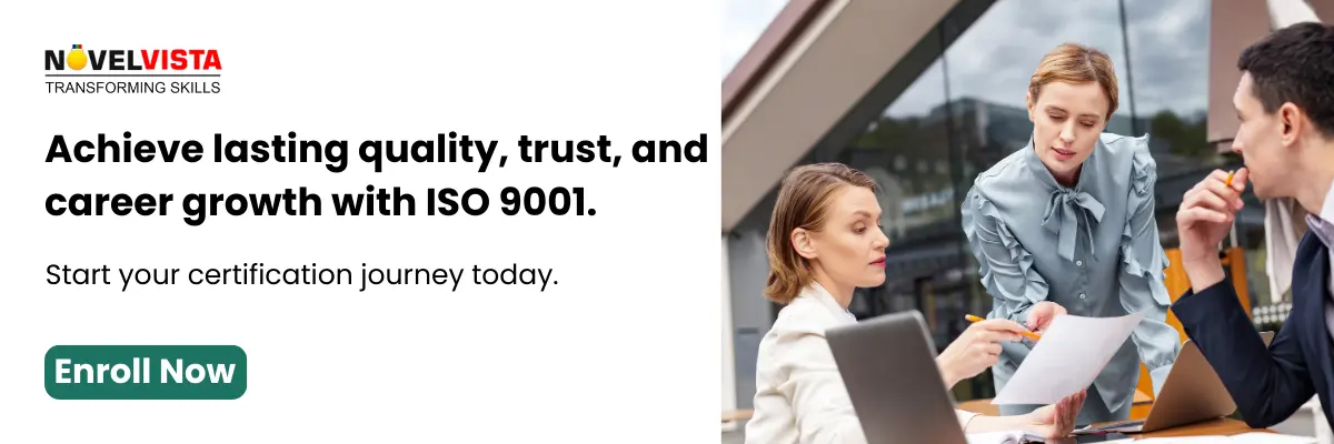 Achieve lasting quality, trust, and career growth with ISO 9001.