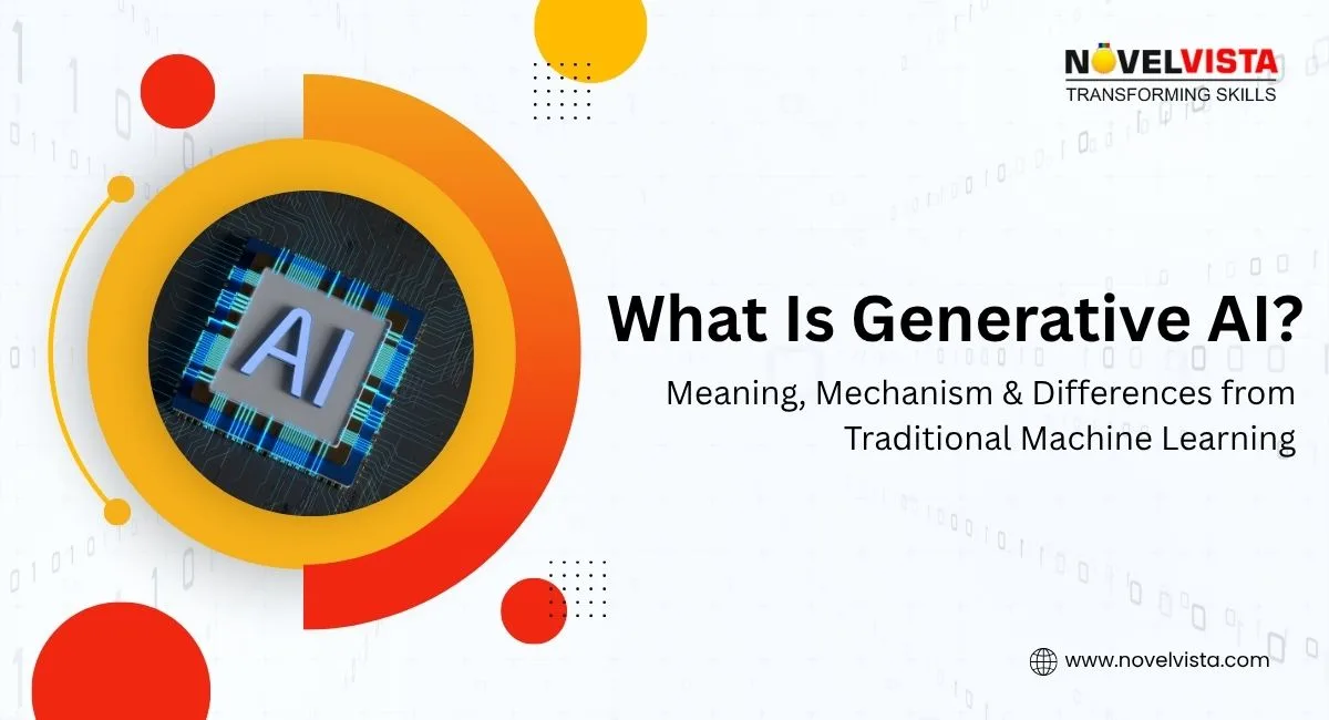 What Is Generative AI? Understanding Its Meaning, Mechanism & Differences from Traditional Machine Learning | Novelvista