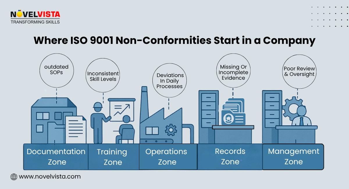 Where ISO 9001 Non-Conformities Start in a Company