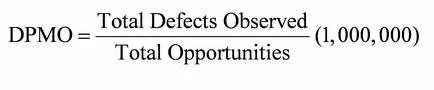 six sigma equation