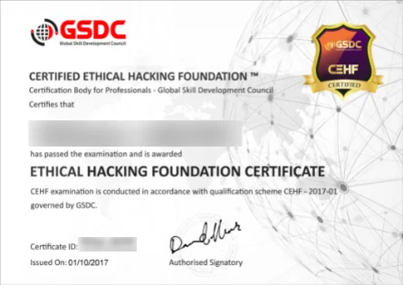 CEHF-certificate