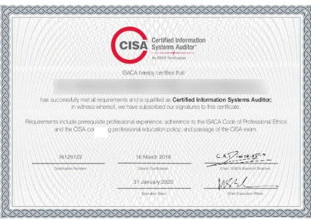 CISA-certificate