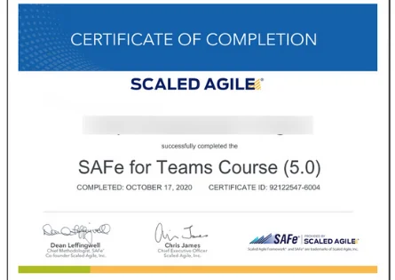 Safe-team-certificate