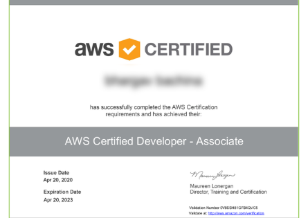 AWS Certified Developer Associate