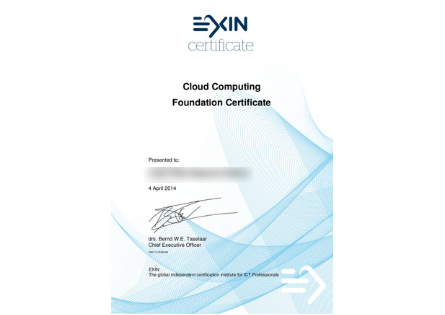 Exin Cloud Computing Foundation