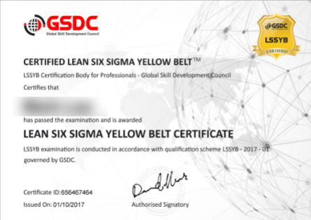 Lean Six Sigma Yellow Belt