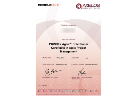 Axelos Certificate