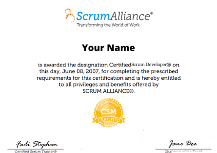 Professional Scrum Developer™ Certification