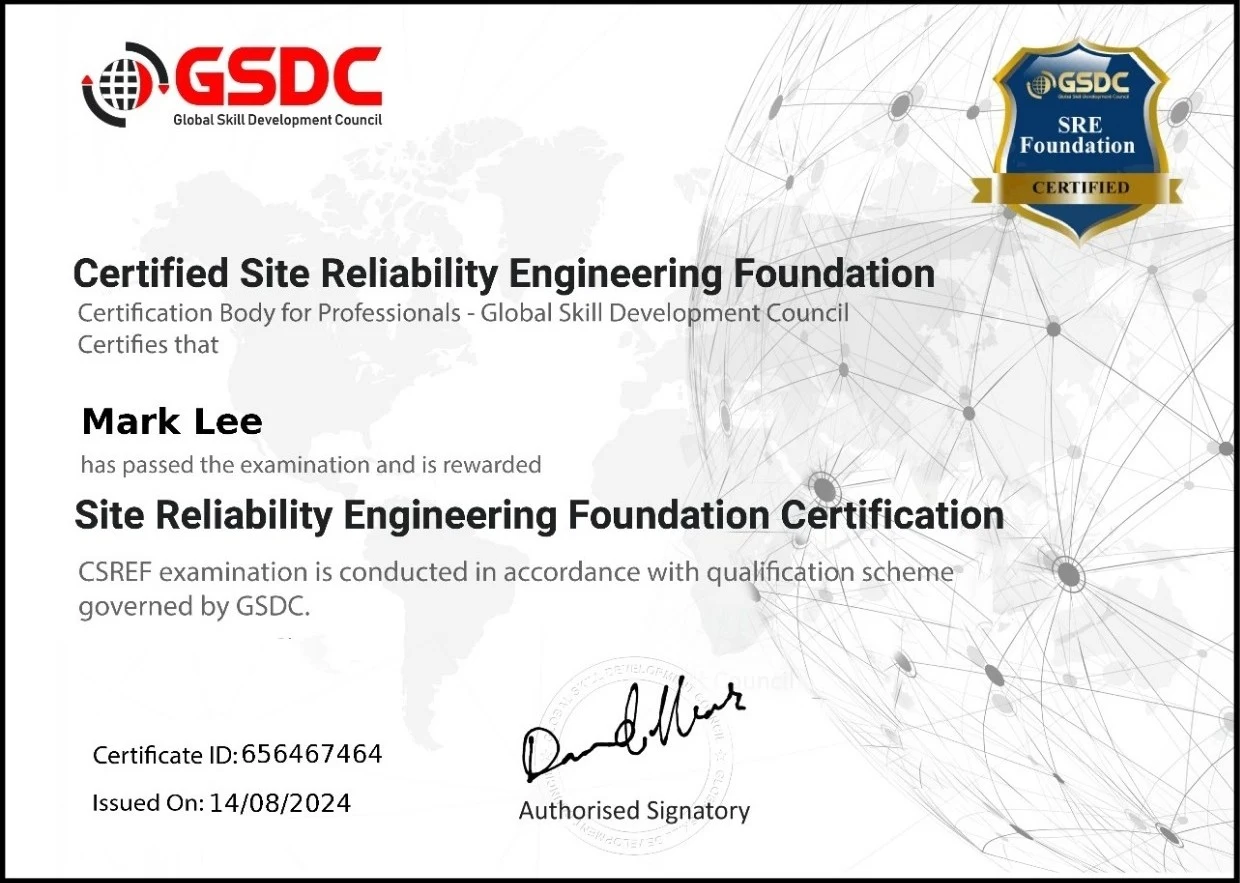 SRE-Foundation-certificate